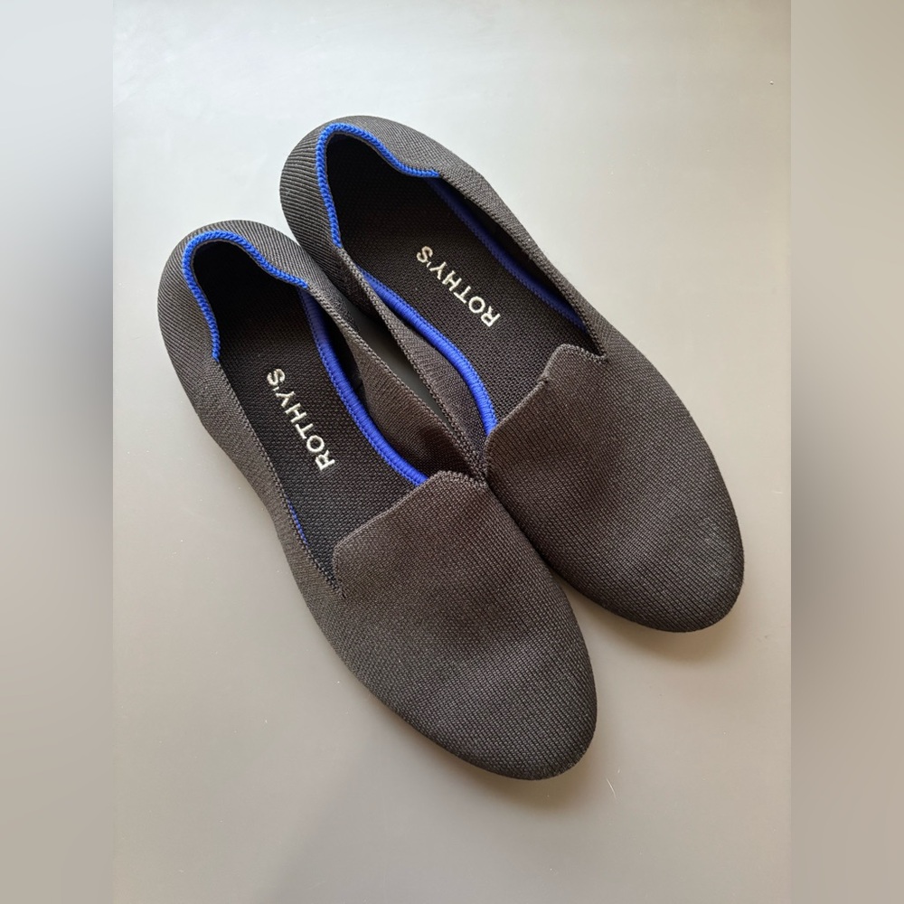 Rothy's Black and Blue Flats